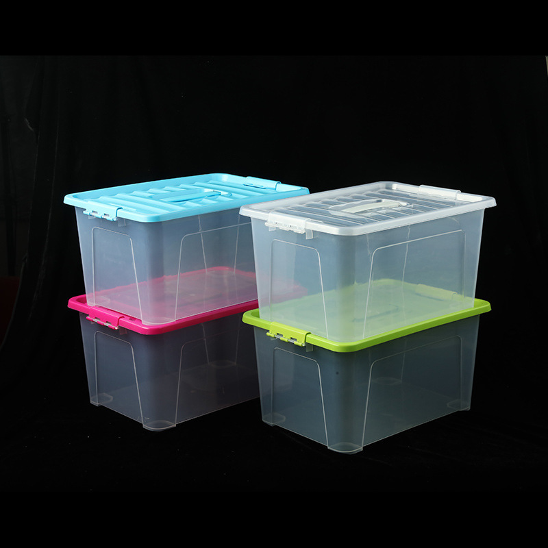 Amazon Hot Sale Household Transparent Plastic Container Stack And Pull Multi-purpose Sundries Plastic Storage Box Bin