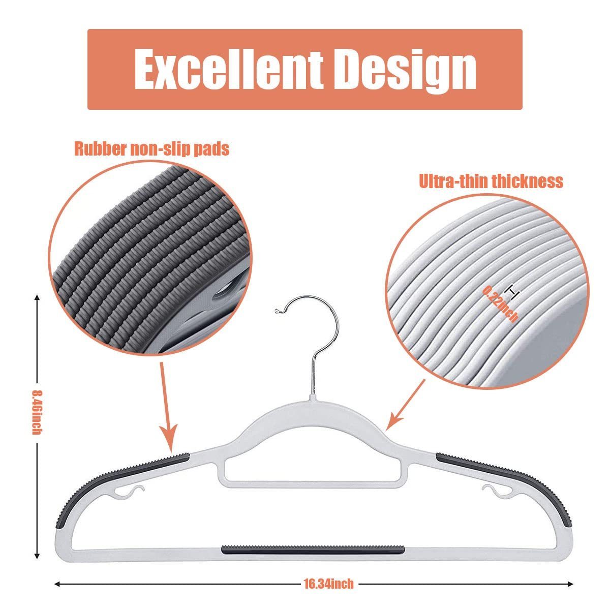 Foldable Magic Clothes Hangers Plastic Organizer Plastic Pants Hangers With Clips Suit Jacket Hanger Plastic