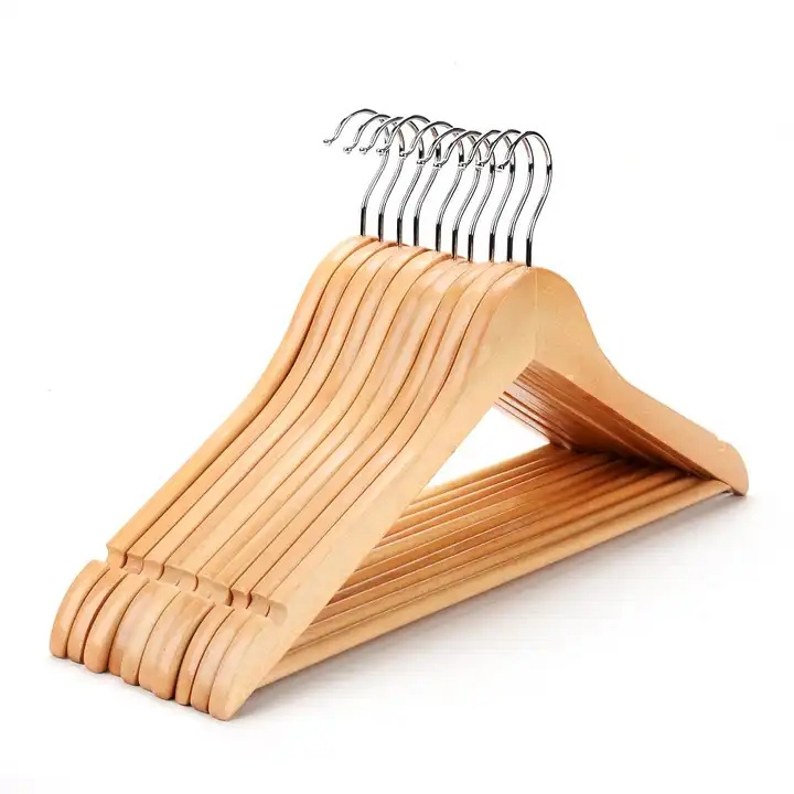 China Wooden Hanger Wooden Clothes Hanger Rack For Adult Wood Clothes Hangers For Garment Display