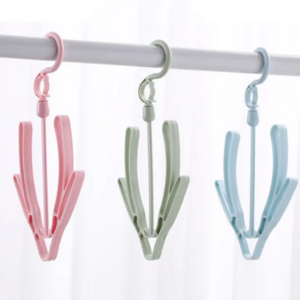 Fashion Simple Portable Double Hook Drying Windproof Multifunctional Household Plastic Shoe Hanger