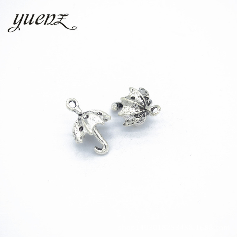 YuenZ 2 colour Alloy Metal Antique Sliver umbrella Charm Jewelry Making DIY Handmade Craft 20*12mm J150