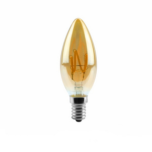 Dimmable LED Candelabra Bulb Vintage LED Filament Candle Bulbs C35 E12 E14 Decorative LED Chandelier Light Bulbs