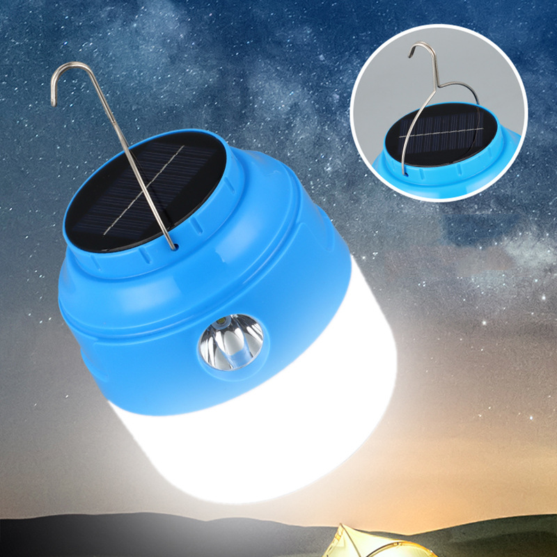 Outdoor Solar Camping Lanterns LED Light USB Rechargeable Bulb For Tent Lamp Portable Emergency Hiking Lights For Garden