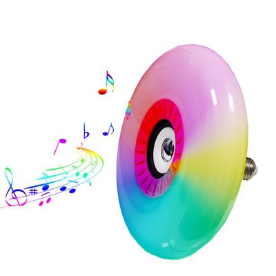 Remote Control Disc-Shaped 48w Music Lamp Smart Rgb Bulb Color Light Magic E27 Base Speaker Led Music Bulb