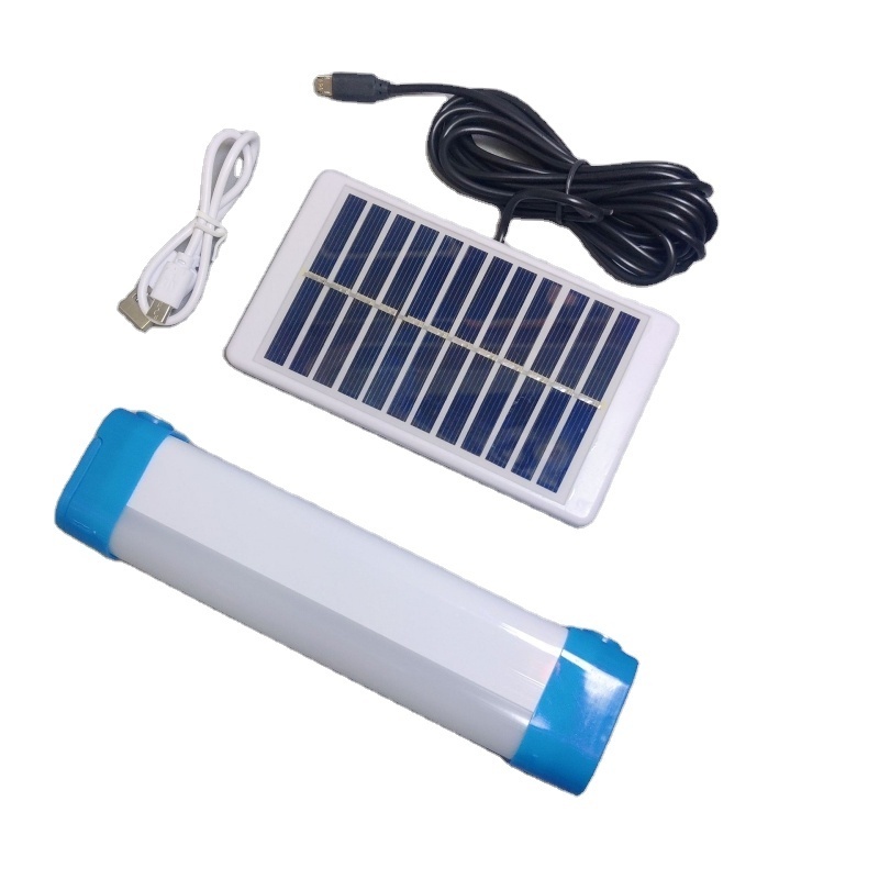 20W Multifunctional Emergency Light Tube with solar panel Adjustable Charging Emergency Stick