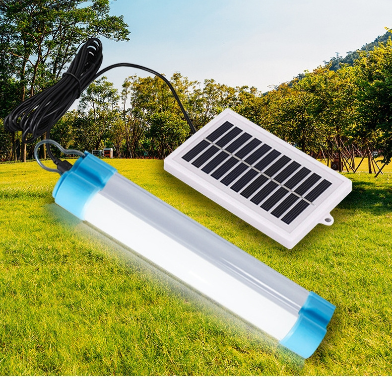 20W Multifunctional Emergency Light Tube with solar panel Adjustable Charging Emergency Stick