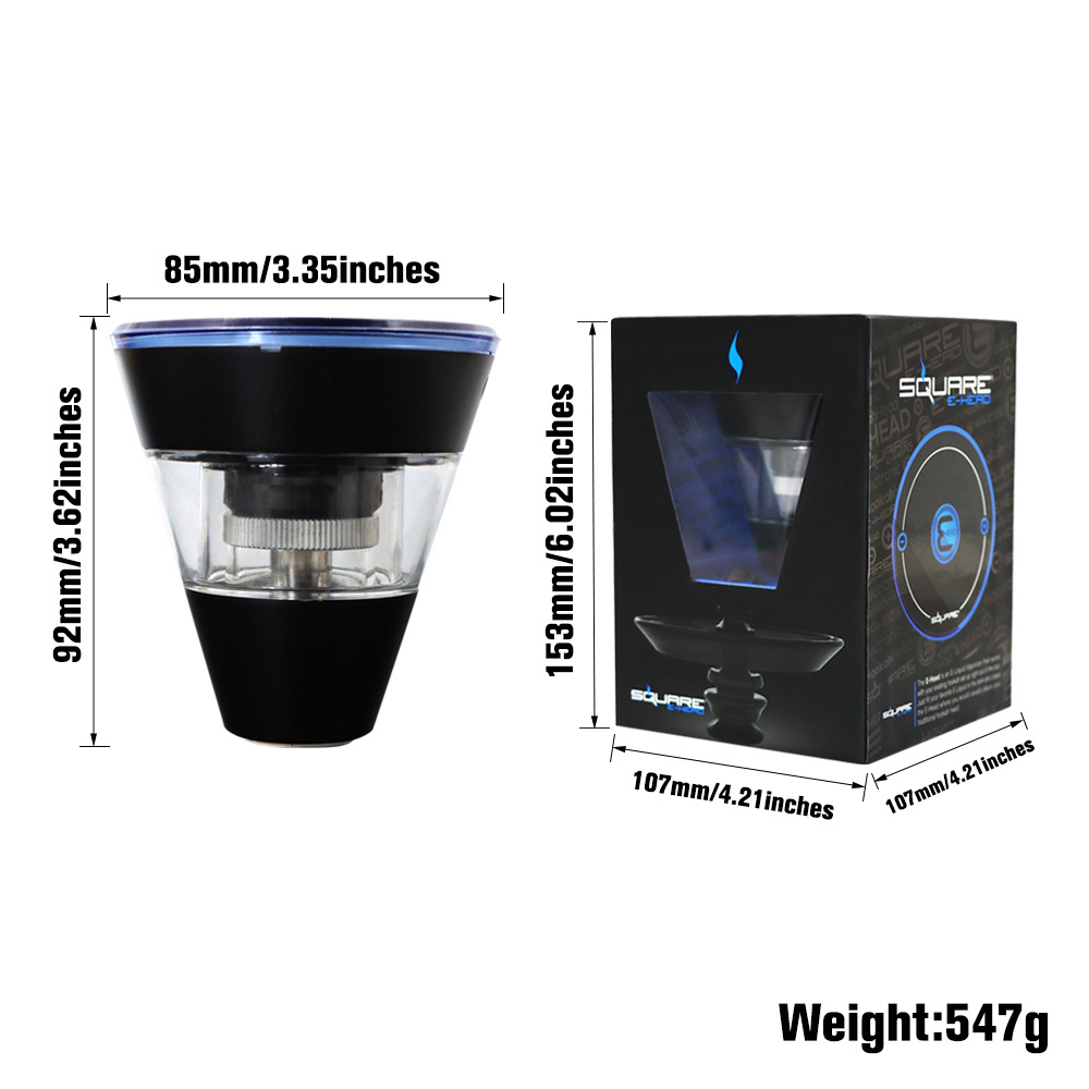 Wholesale PremiumTechnology Smoking Hookah Accessories ChiCha Silicone and Glass Electronic Shisha  Hookah Bowl Head