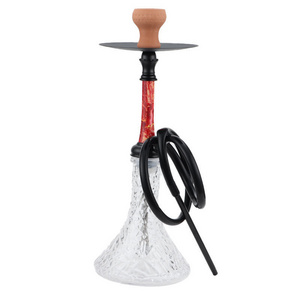 22" Large Metal Hookah Shisha Complete Set Narghile with Hose Tobacco Bowl and Charcoal Tong