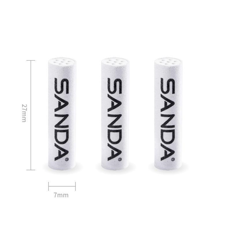 7x27mm Activated Carbon Filter Tip for Smoking Pipe Custom Logo Packaging Rolling Tips Tobacco Pipe Filter with Dual Ceramic Cap