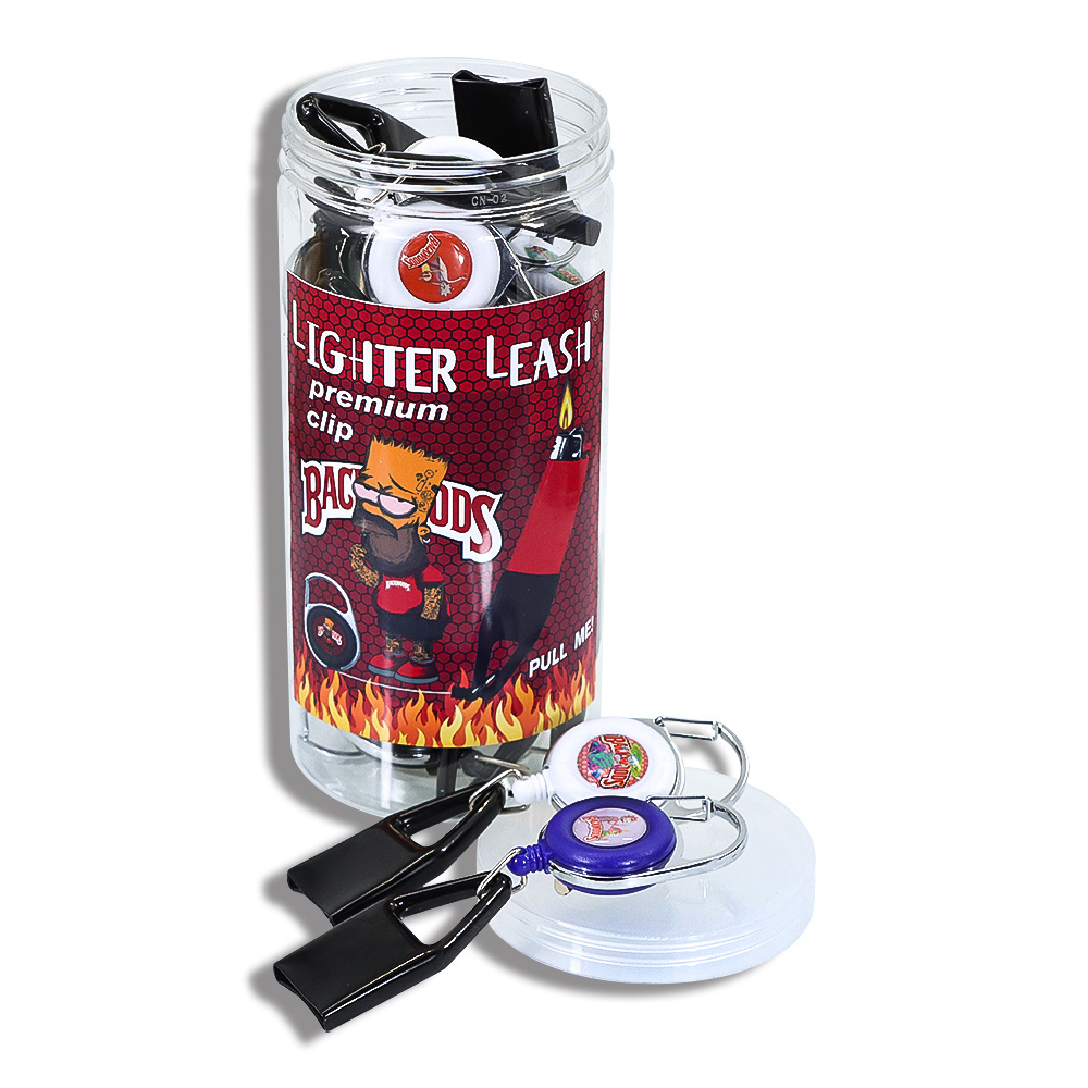 Retractable Lighter Holder Leash Custom Logo Packed in Box Smoking Accessories Wholesale for Smokeshops