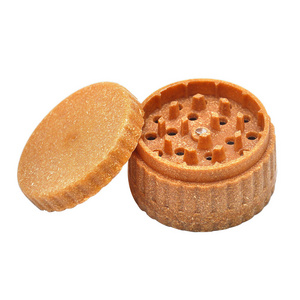 Wholesale Biodegradable Hemp Plastic Herb Grinder 2.5 Inch Smoking Grinder Custom Logo