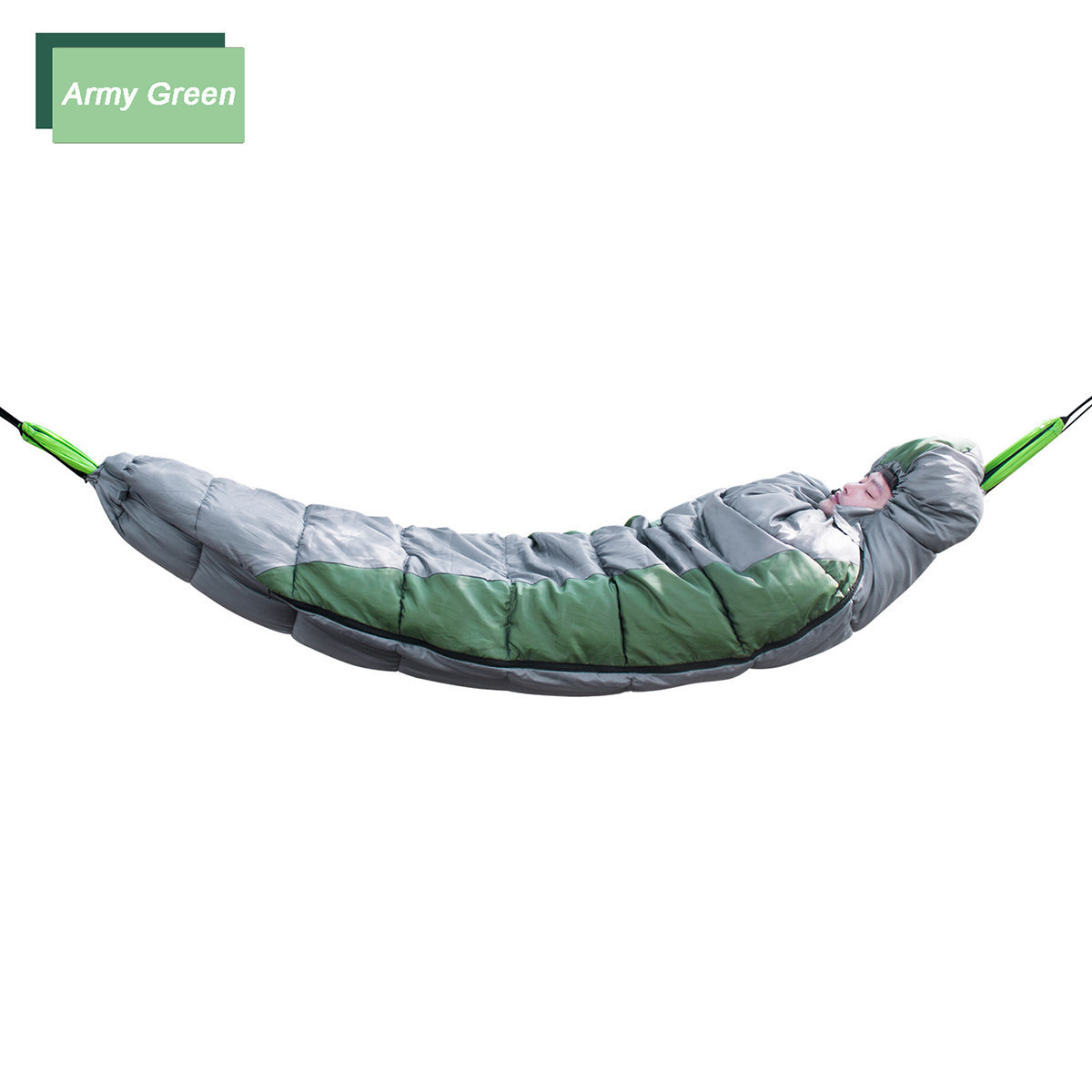 Outdoor Camping Waterproof Terylene Hammock Sleeping Bag Compact Mummy Sleeping Bag With Compression