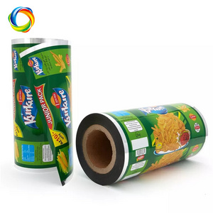 Custom Heating Seal Flexible Packaging Roll Film For Snack Cookie Potato Tortilla Corn Veggie Grain Plantain Banana Chips