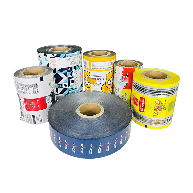 Automatic Food Grade PVC Plastic Laminated Aluminum Foil Film 35mm Sachet Packaging Roll Film For Candy Chocolate Packaging