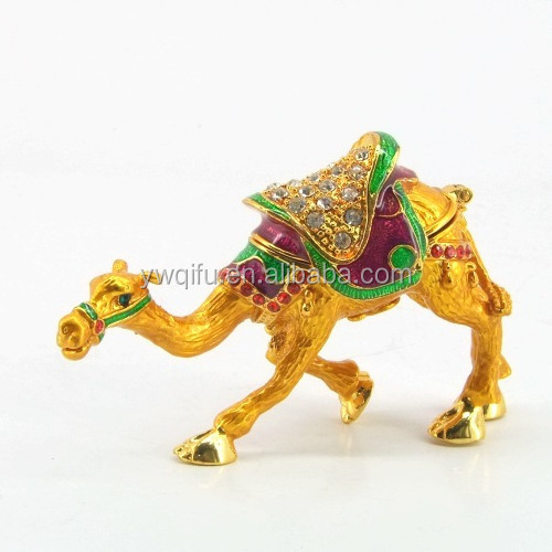 colourful camel jeweled trinket box/plush camel toy/egypt figurine