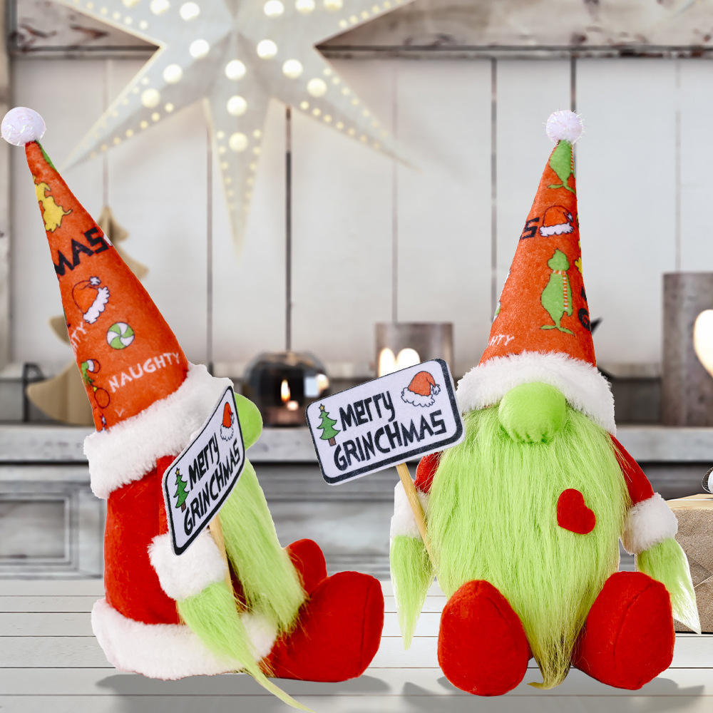 Christmas Santa Gnome Plush Doll Christmas Swedish plush grinch Ornaments Faceless Doll Christmas Decoration Supplies