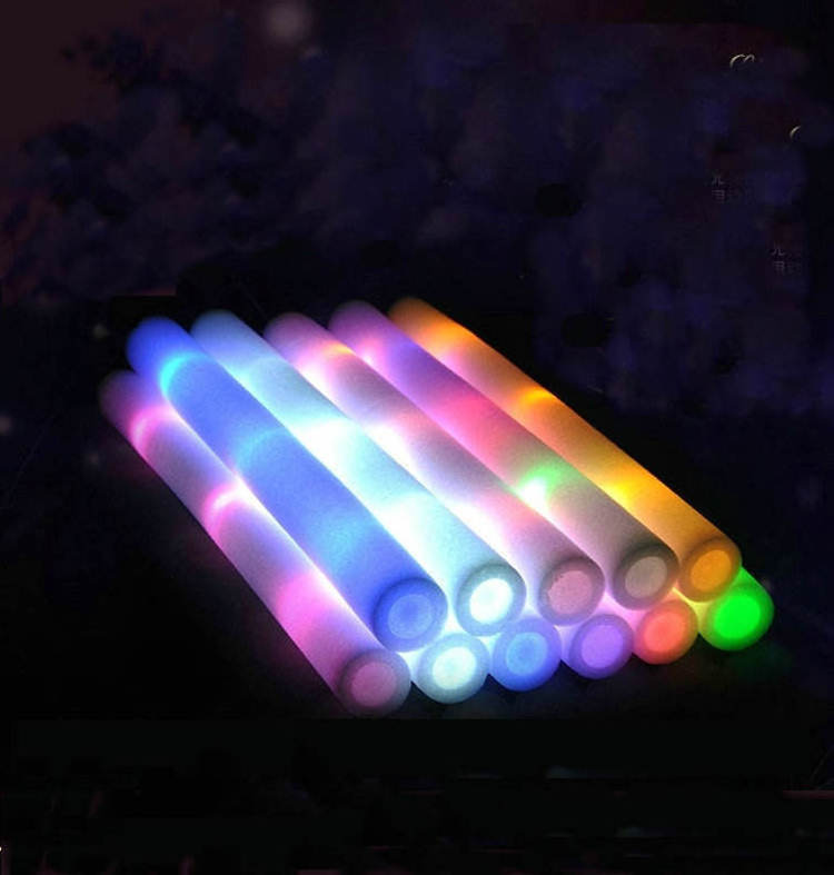 Promotional LED Glow Foam Stick, Light Up Foam Baton For Party Wedding and Concert