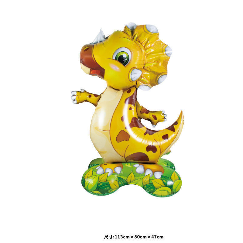 New Cartoon Base Animal Dinosaur Foil Balloon For Children's Birthday Forest Party Decoration Balloon