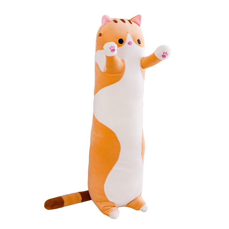 New hot sale Baby Kids Toys Soft  Long cat doll pillow girls sleep with legs cuddle sleeping doll plush toy doll