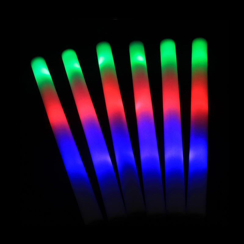 Promotional LED Glow Foam Stick, Light Up Foam Baton For Party Wedding and Concert