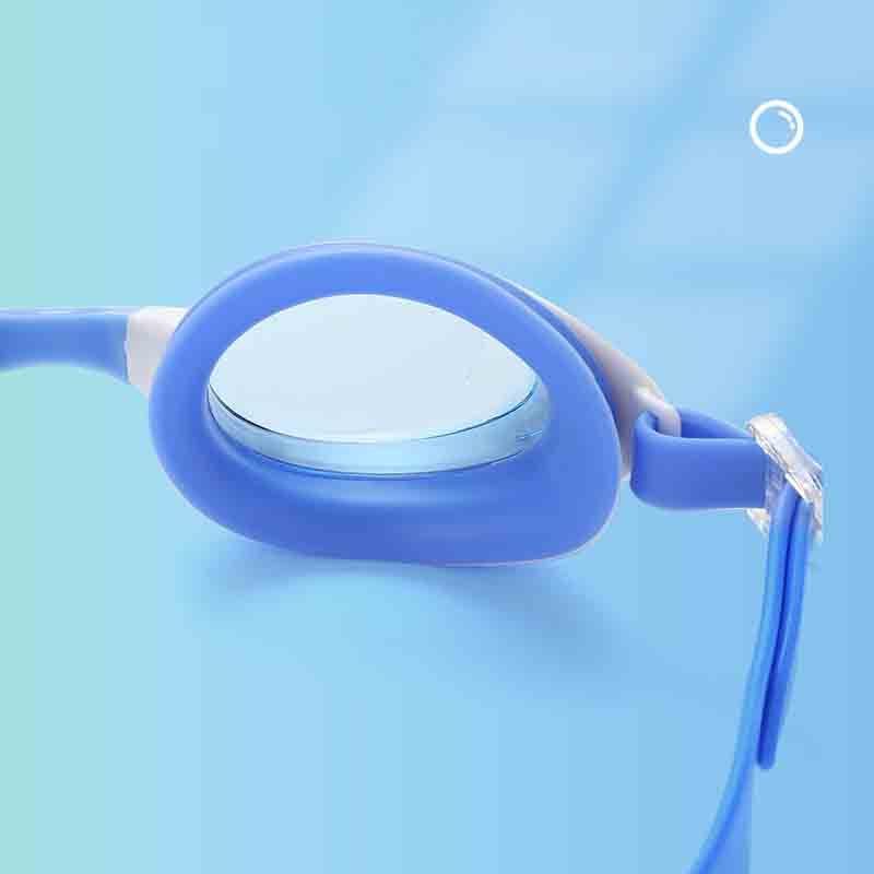 Wholesale can be customized children's swimming goggles comfortable adjustable soft silicone one-piece earplugs anti-fog goggles