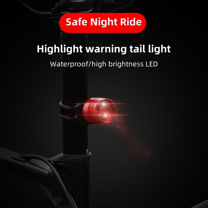 Rear Bike Light for Night Riding Cycling Mini Back Safety Bike Lights for Skateboard Kids Scooter MTB Rack