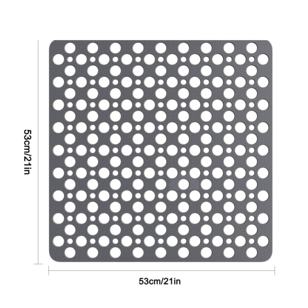 Bath Shower Mats Non Slip Durable Square Anti Mould Rubber Inside Bathtub Matt