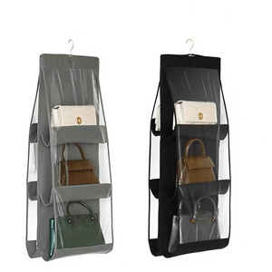 Hanging Handbag Organizer Dust-Proof Storage Holder Bag Wardrobe Closet for Purse Clutch