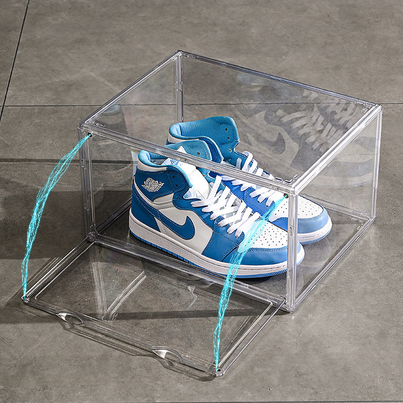 Transparent Acrylic Basketball Shoe Doll Building Block Bag Character Storage Box Shoe Cabinet Anti-oxidation Shoe Rack