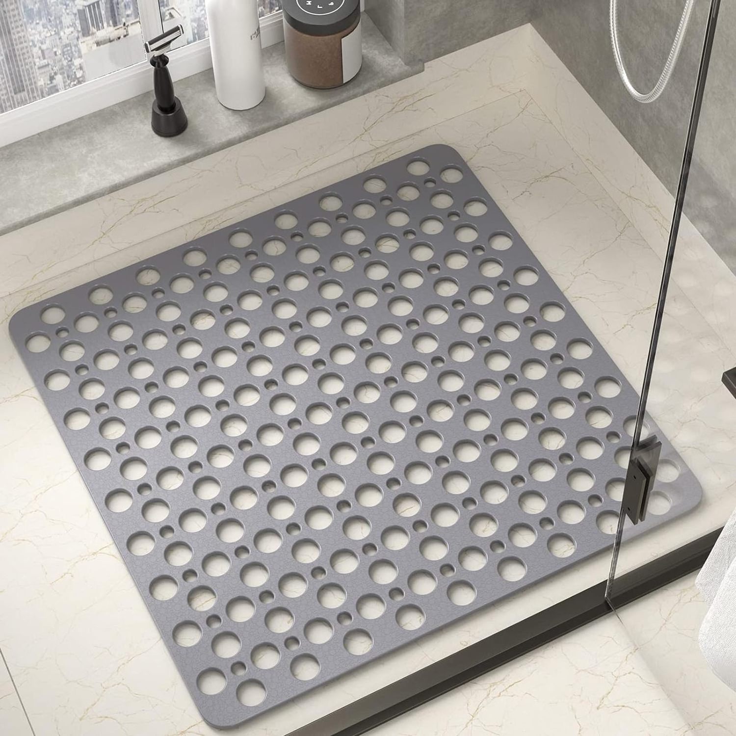 Bath Shower Mats Non Slip Durable Square Anti Mould Rubber Inside Bathtub Matt