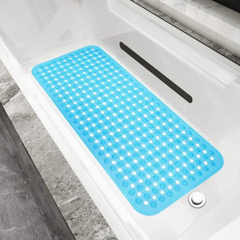 Bathtub Mat Non Slip Anti Slip Shower Mat with Drain Holes and Suction Cups Safety Bath Tub Mat