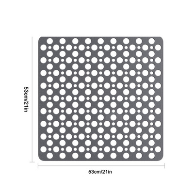 Bath Shower Mats Non Slip Extra Large Durable Square Anti Mould Rubber Inside Bathtub Matt with Square Shower Mats Non Slip