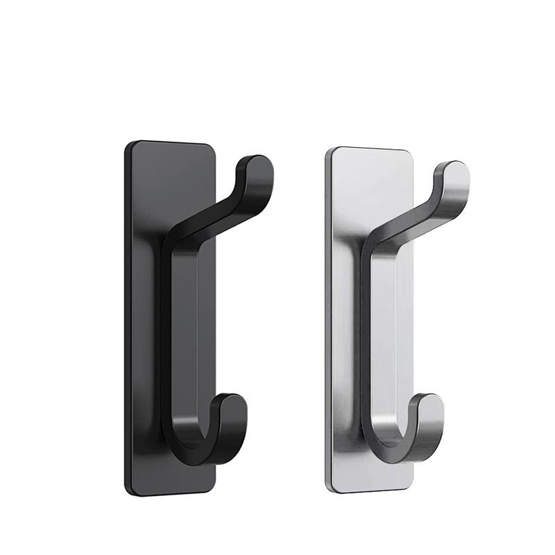 4-Packs 304 Stainless Steel Towel Hook Self Adhesive Bathroom Hooks Robe Coat Hook