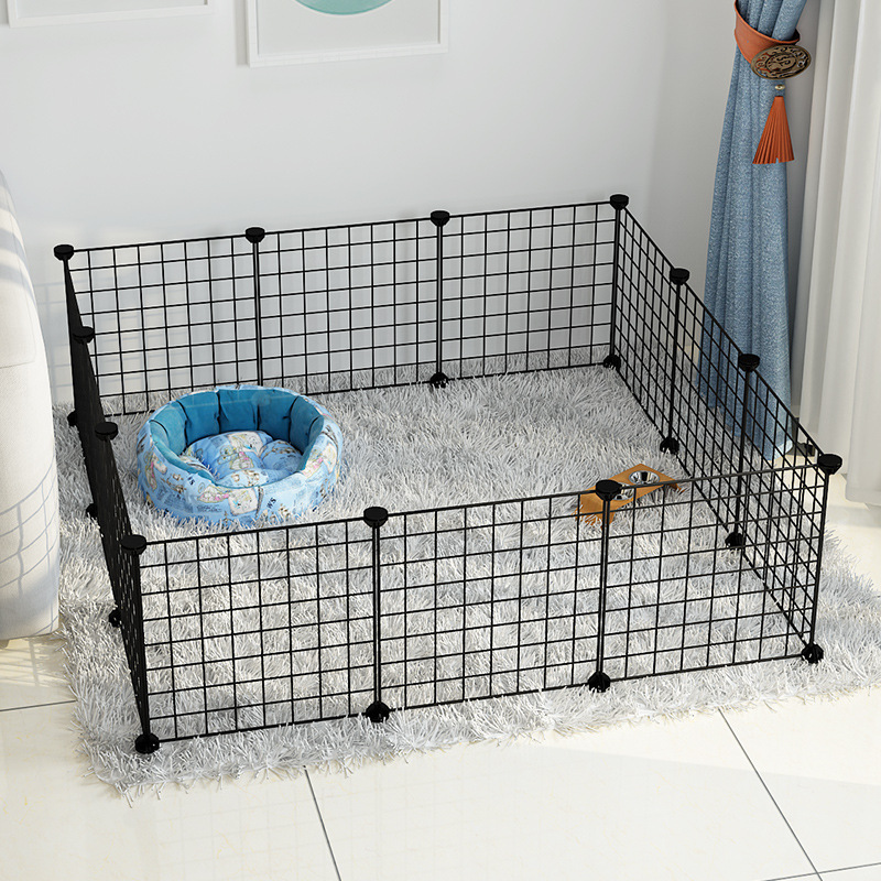 DIY OEM Small Animal Metal Wire Indoor Outdoor Yard Dog Playpen 12pcs Panels Portable Rabbit Pet Fence