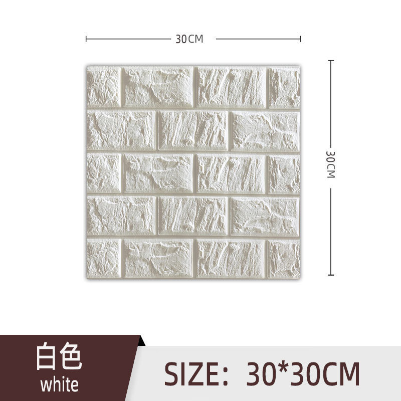 Brick wall sticker simple XPE foam self-adhesive cross-border 30x30 small size wall around 3D wallpaper sticker