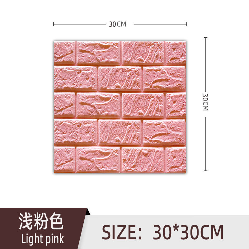 Brick wall sticker simple XPE foam self-adhesive cross-border 30x30 small size wall around 3D wallpaper sticker