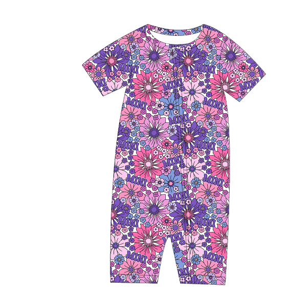 2 year old baby girl dress purple floral printing baby girl frock party dress dress for baby girl 1 year