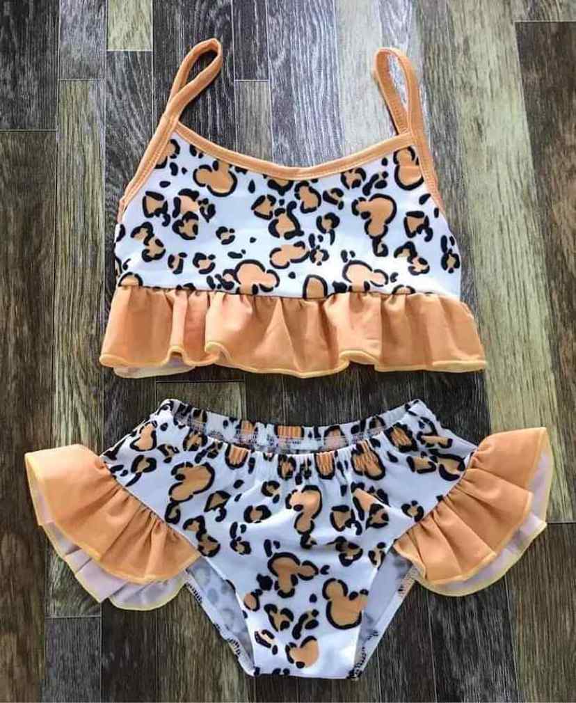 Qingli OEM swimwear manufacturer custom Swimming ring dot swimsuits bikini sets swimsuit baby 12 year old girl swimsuit