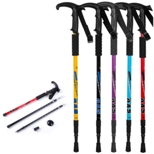 6061 Aluminum Trekking Pole Cheap Price hiking light Aluminum customized cane nordic trekking poles walking stick