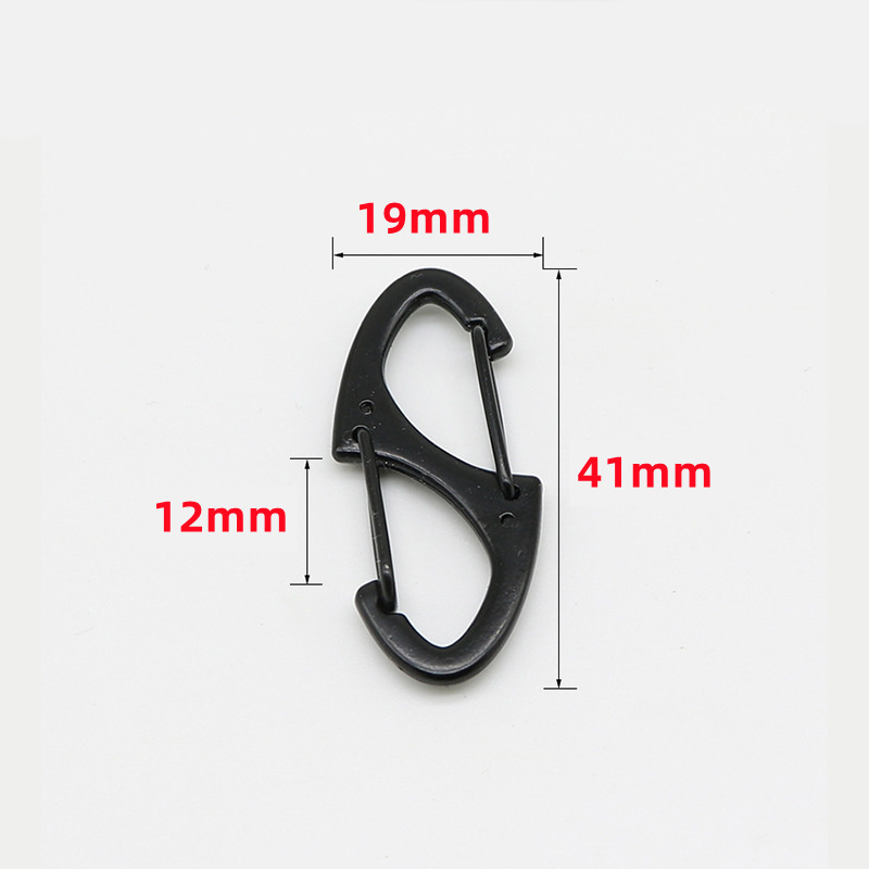 8 Shape Carabiner Mini EDC Keychain Portable Outdoor Hook Hang Buckle Clasp Hook Keychain  snap hook