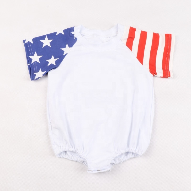 new born baby girls clothes sets bubble knitted romper oversized 4 th of July romper and onesies best baby white cotton romper