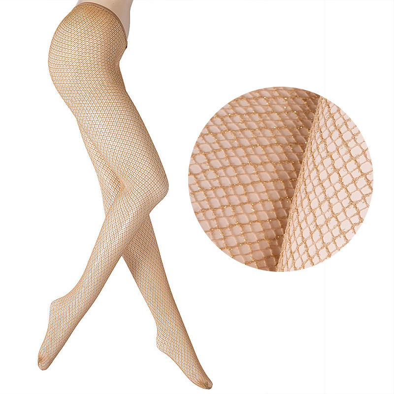 V Shape Sexy Glitter Stockings Women Fishnet  V Cut Glitter Tights Stockings  V Shape Stocking