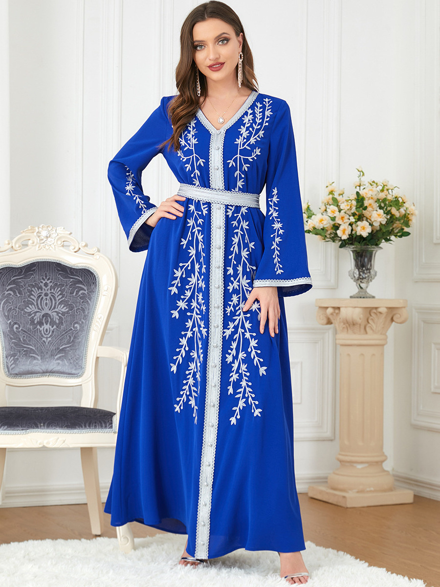 YWQS women abaya linen abaya kaftan muslim luxury dubai clothing eid dress thobes for abaya set hijab moroccan thobe prayer