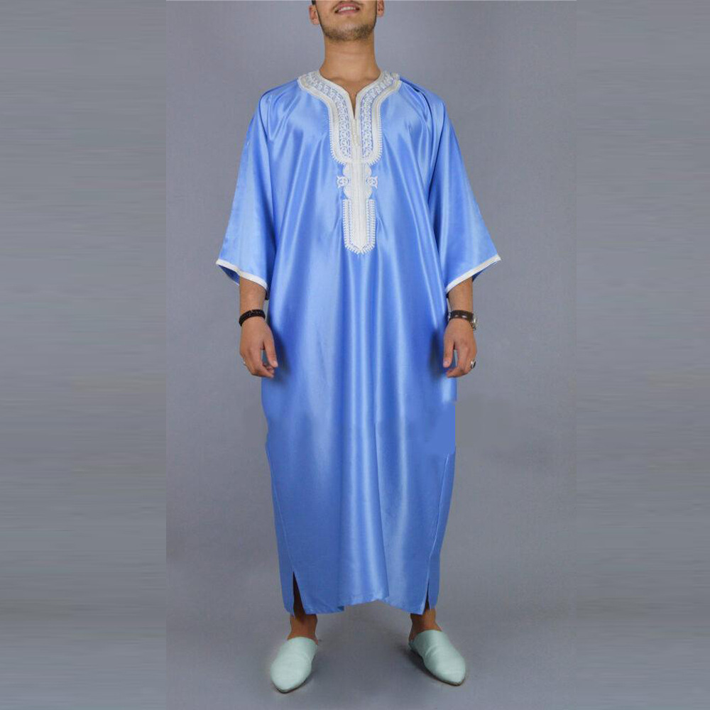 YWQS casual saudi islamique prayer cheap ramadan embroidered abaya men dubai abaya wholesale qatar designs arabic abaya