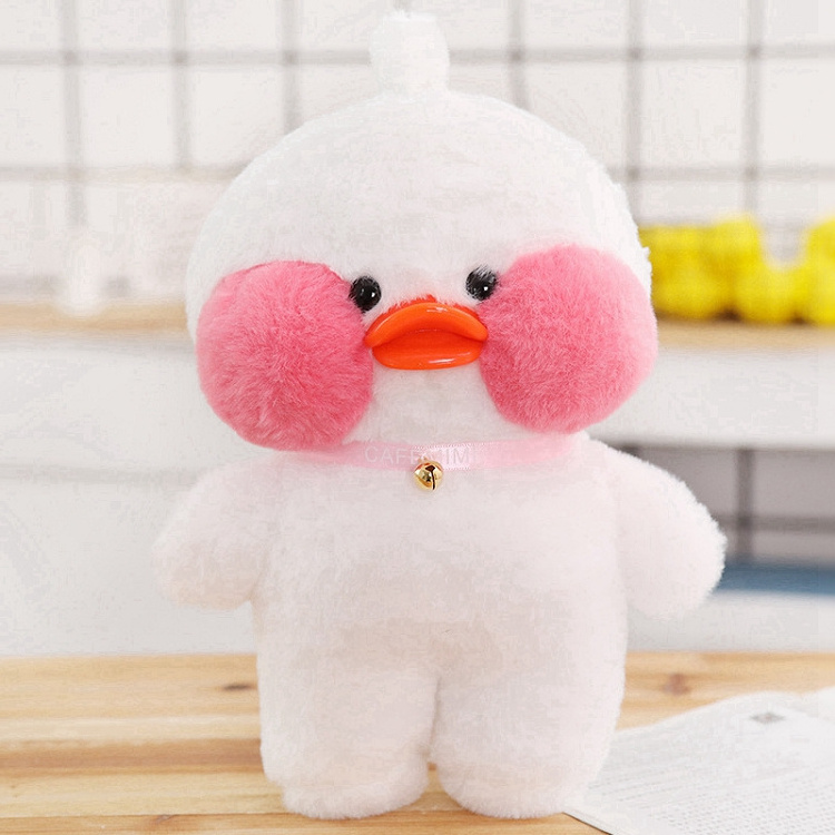 Free shipping kawaii cafe cute plush doll toy clothes lalafanfan duck