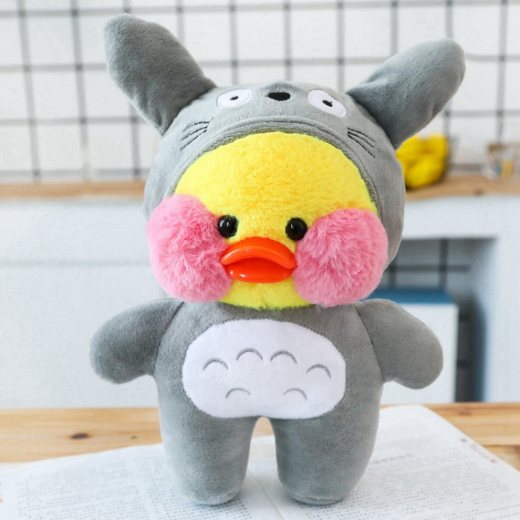 Free shipping kawaii cafe cute plush doll toy clothes lalafanfan duck