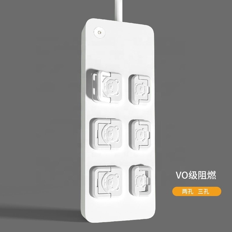 New Product Outlet Plug Cover Factory Sale Electrical Wall Protector Improved Hidden Pull Handle Child Proof Safety Plug Covers