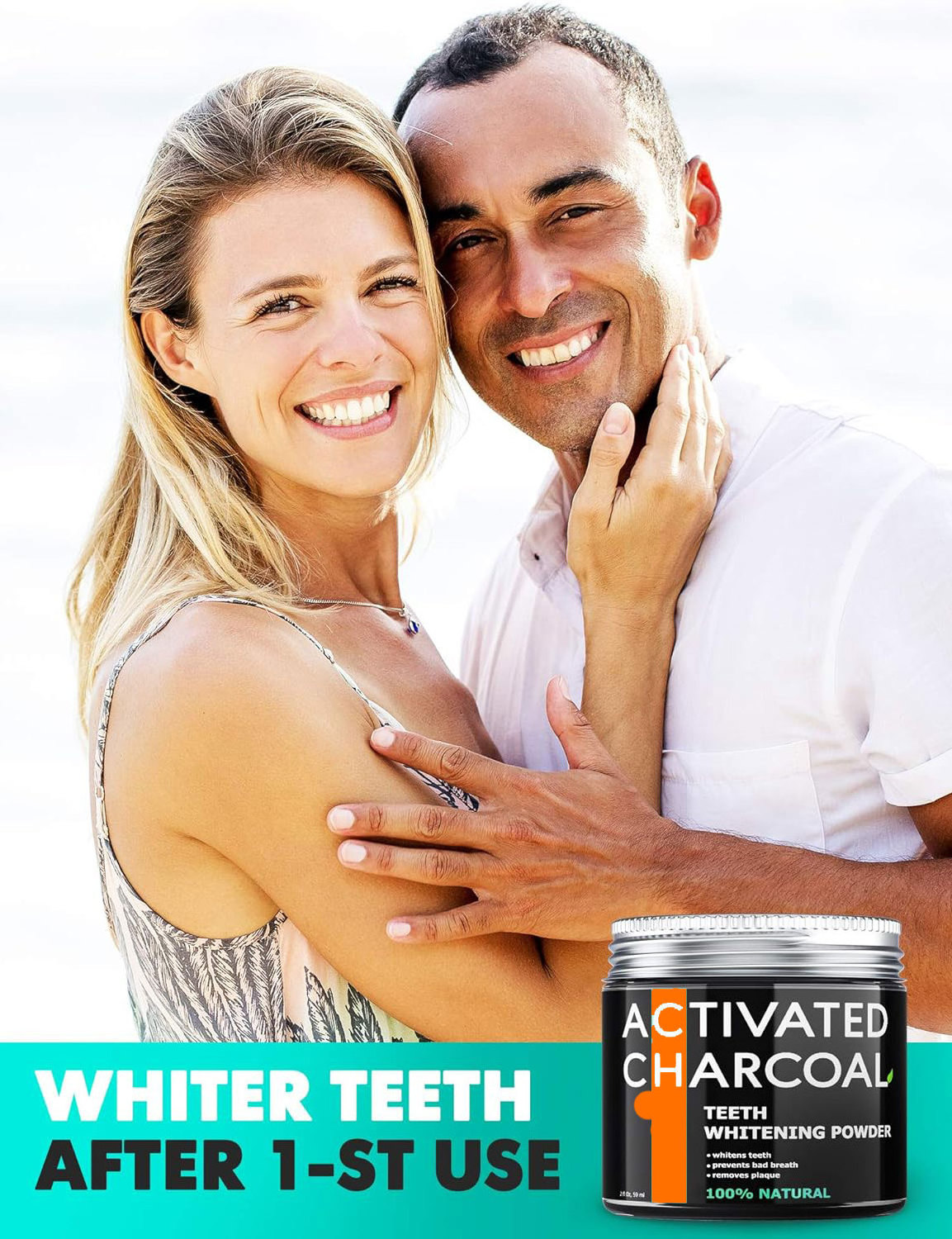 New Arrival Coconut Teeth Whitener Effective Remover Tooth Stains Activated Charcoal Teeth Whitening Powder