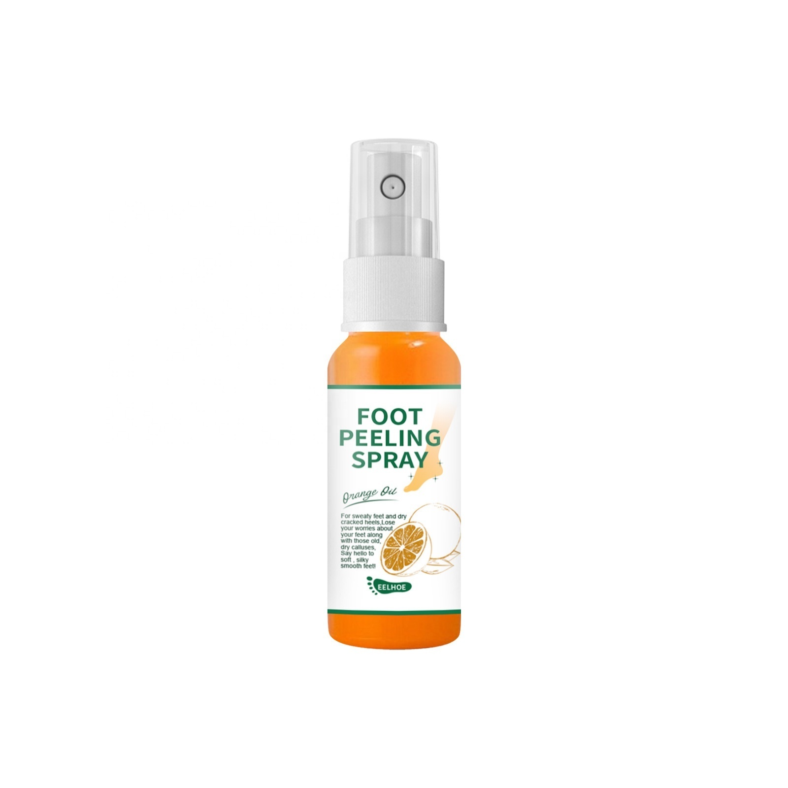 New Arrival Private Label Foot Peeling Spray Moisturizing Remove Dead Skin Magic Foot Mask Spray Peeling Orange Foot Care