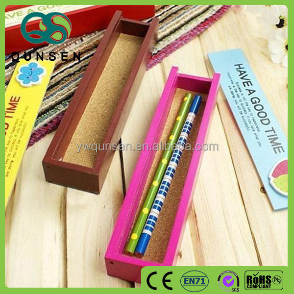 popular Korean drawing wooden multi function pencil box